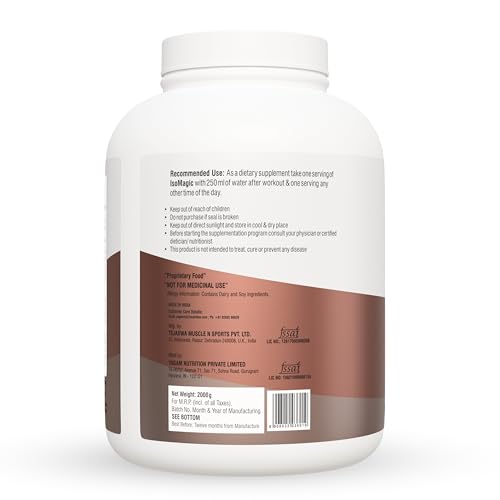 Image of 2X Nutrition Premium Whey Isolate Blend ISOMAGIC | 27.7 g Protein per serving | Low Fat (0.7g) & Carbs (3g) | Added free-form BCAA & L-Glutamine | Faster Muscle Growth & Recovery