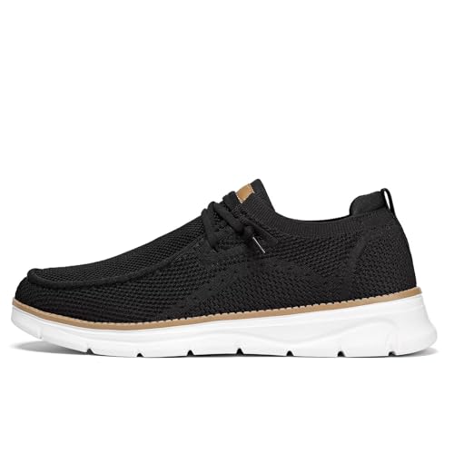 Mens Casual Slip in Boat Shoes Fashion Lightweight Slip On Loafers Walking Dress Sneakers Work Mesh Oxfords Soft Sole2
