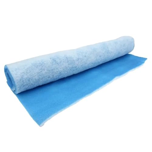 ZYNCUE Filtro de aire de poliéster de 1 m x 1 m x 20 mm, cabinas de pulverización, sistemas de ventilación y aire acondicionado, azul y blanco
