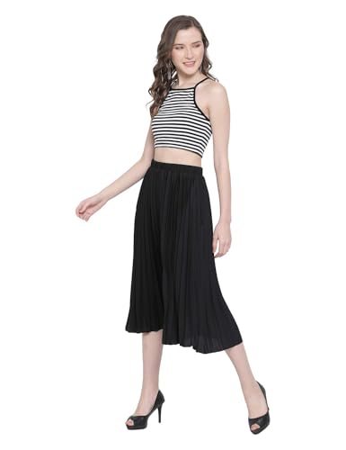 Image of oxolloxo Women Pleated Midi Skirt