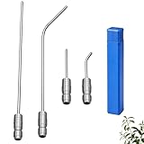 High Pressure Washer Nozzle Kit for Washing,Stainless Steel Flush Wand Extension Spray Tips with Quick Connect...