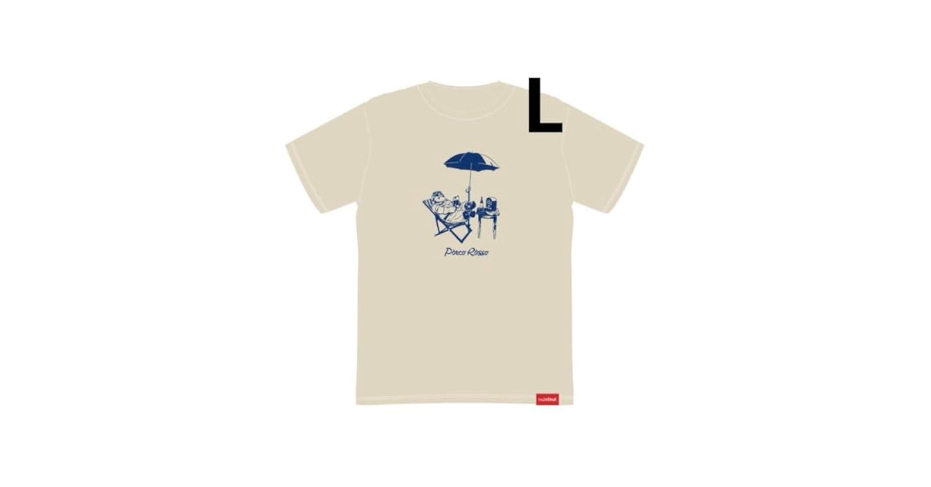 Amazon.co.jp: ジブリの立体造型物展 紅の豚 ポルコ Tシャツ L