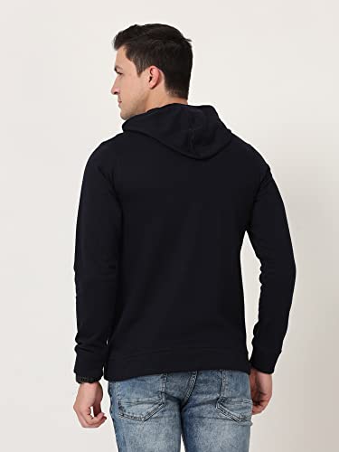 Image of Ideation Men's Cotton Hooded Neck Solid Full Sleeve Hoodies with Kangaroo Pocket