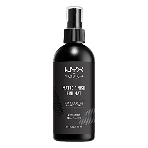 NYX Professional Makeup Setting Spray Matte, Vegane, langanhaltende Formel, Make up Fixier Spray, Mattes Finish, Maxi Größe, 180 ml