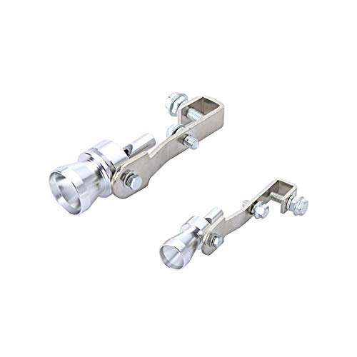 Yorten Turbo Sound Whistle Tubo de escape Válvula de sopro do tubo de escape Alumínio Prata 10,2 × 1