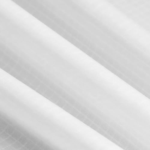 9KM DWLIFE Fabric, White Waterproof Ripstop Nylon Fabric 40D, 60x39 Inches, Lightweight, PU Coating, Airtight Fabric for Kite, Tent, Flag, Bag, Tarp Cover, DIY Project