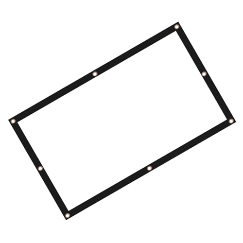 Écran de projection pliable 150 pouces blanc en polyester léger pour en finir avec les murs froissés