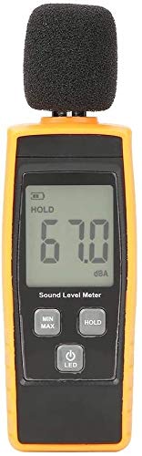 WJJ hsj Tester de Ruido, Herramientas de medición de precisión Industrial útiles y Accesorios Digital LCD Nivel de Sonido Medidor DB Meter Ambiental Prueba