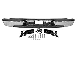 BUMPER-KING Rear Step Bumper Compatible with 1999-2006 Chevy Silverado GMC Sierra 1500 99-06 GM1103122 Chrome for Straight-Bed Models