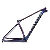 Telaio hardtail for mountain bike: telaio for bici da ciclocross 27.5er 29er XC, telaio rigido in fibra di carbonio da 15/17/19 pollici, sgancio rapido da 135 mm, massimo for pneumatici da 29 * 2,1 ''.