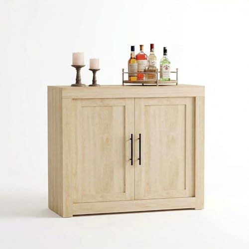 Crevyteg Buffet Moderne Grand Format pour Salle à Manger – 180 cm, 4 Portes vitrées – Rangement spacieux, idéal Table de Buffet, Bar à café ou Meuble...