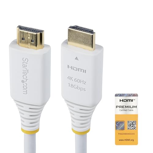 StarTech Cable HDMI Certificado Alta Velocidad 1,8m, 4K 60Hz, Bla...