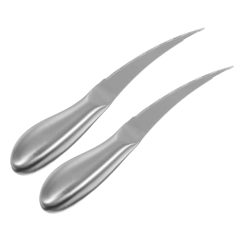 OKUMEYR Taglierina per Gamberetti in Acciaio Inossidabile 2 Pezzi Utensile per Pulizia Gamberetti Facile da Usare per e