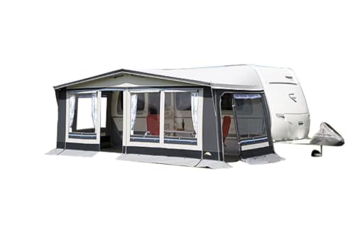 dwt Wohnwagen Vorzelt Easy Polo 300 cm tief, Ganzzelt für Wohnwagen, wetterfestes Polyestergewebe, UV-Schutz, mit 2-teiliger Vorderwand, Größe:Gr. 10 Umlaufmaß 821-850 cm dwt Wohnwagen Vorzelt Easy Polo 300 cm tief, Ganzzelt für Wohnwagen, wetterfestes Polyestergewebe, UV-Schutz, mit 2-teiliger Vorderwand, Größe:Gr. 10 Umlaufmaß 821-850 cm