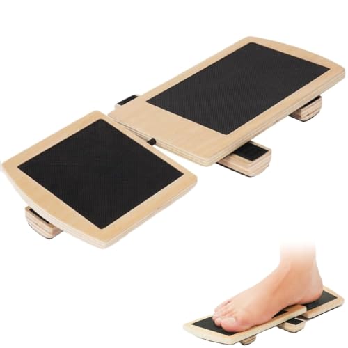 Tabla de Equilibrio para Tobillo de Madera para Recuperación y Entrenamiento