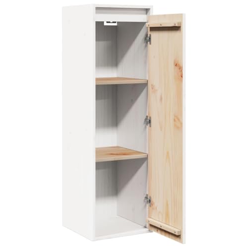 Estantería de pared blanca madera pino maciza estantes repisas organizador vertical libros 7