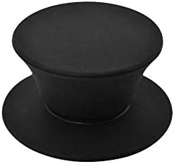 Universal Pot Lid Cover Knob Replacement, Anti-Heat Silicone Handle Knob, Cookwear Pot Lid Handle,Circular Handgrip with Screw Nut Black