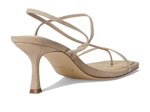 Steve Madden Women's Locke Heeled Sandal, Taupe Raffia, 9.5