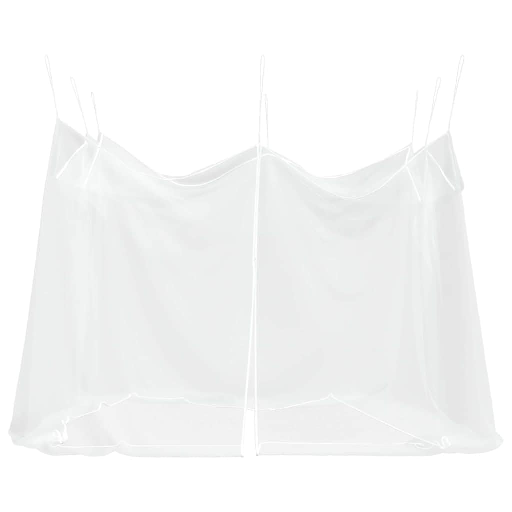 Moustiquaire d'extérieur en mailles blanches, en polyester, avec fermeture éclair et ficelle, idéale pour le camping, le jardin, l'extérieur, protection contre les insectes