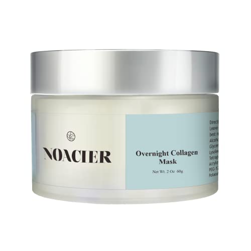 Overnight Hydrolyzed Collagen Facial Mask â€“ Anti Aging, Hydrating Face Cream or Moisturizer Helps Plump, Smooth, & Brighten Skin â€“ Infused with Squalane Oil, Peptides, & Glycerin, Skin Care, 2 Fl. Oz.