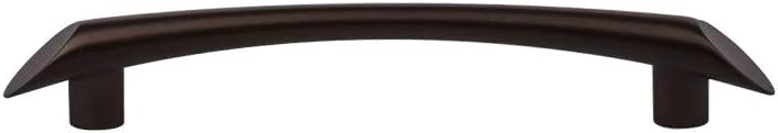 Top_Knobs Edgewater Pull Color Oil Rubbed Bronze 5 1/16” Length Barrington Coll Contemporary Modern Bar Handle Kitchen Drawer Cabinet Door Hardware Dresser Bathroom Metal Interior Home