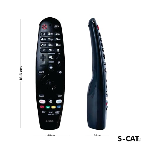 Image of S-CAT Compatible with Lg Tv Magic Remote Model MR18BA Non Voice Command and No Pointer WebOS Android 4K Smart TV Remote Control (Match Old Remote Exactly, in case of Any Issues Contact Customer Care)
