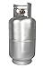 Flame King 30LB Aluminum Propane Tank with Gauge & OPD Valve, Corrosion-Resistant and Rust-Free, Lightweight, Great for Marine Applications, Grills and BBQs, Camping, Fishing, & Outdoor Activities