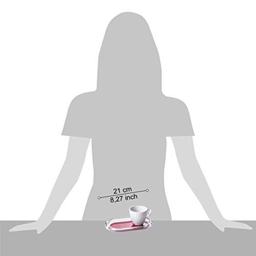 Omada Design Tazza da Tè in Porcellana con Vassoio...