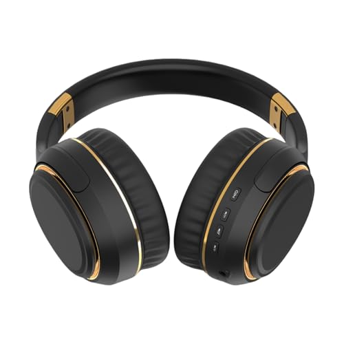 Auriculares inalámbricos plegables con cancelación de ruido graves potentes y luces de colores