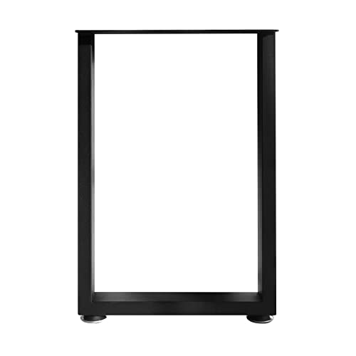 Topsair 16" Metal Furniture Legs With Adjustable Feet Desk Legs Iron Desk Legs Coffee Table Legs Bench Legs, Diy Furniture Legs For Side Table, Nightstand, Chair, 16"X11" #TOP2