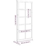 Zoom IMG-2 vidaxl porta a barn bianco Zoom IMG-2 vidaxl porta a barn bianco