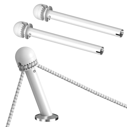 Salcod Boat Fender Rod Holder Line Adjuster with Easy-Grip Head 2 Pack