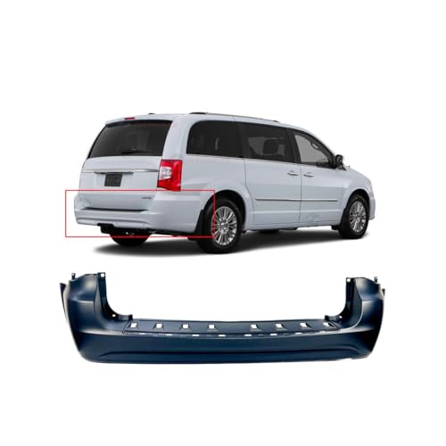 Image of For Chrysler Town & Country 2011-2016 Rear Bumper Cover | Primed, Ready to Paint, OEM 68125726AB, CH1100968