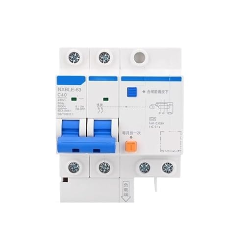 Disyuntor protector de fugas tipo A NXBLE-63 evita disparos molestos por corrientes continuas 2P 40A