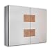 Produktbild Capri Eleganter Kleiderschrank mit viel Stauraum - Vielseitiger Schwebetürenschrank in Weiß - 270 x 225 x 60 cm (B/H/T)