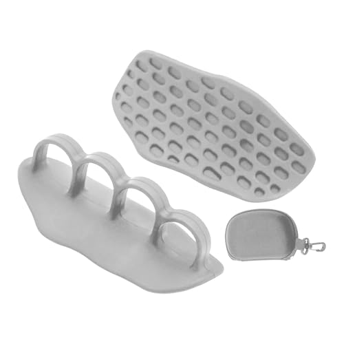 Fenteer 2 Piezas de Levantamiento de Pesas Almohadillas de Barra de Barra protección a Mano empuñadas gimnasios para entradas Cruzadas, Gris
