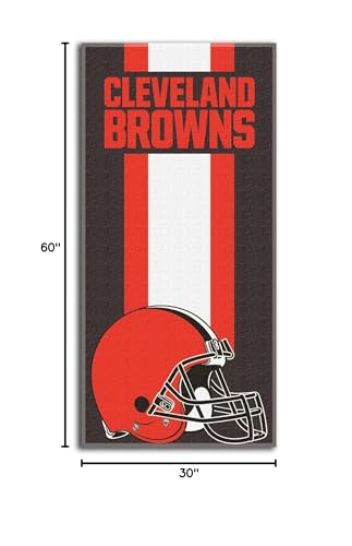Image of Northwest NFL Cleveland Browns Beach Towel, 30 inch x 60 inch, Zone Read Legacy