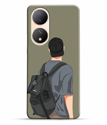 Image of School Boy College Boy Printed Hard Back Case Cover & Compatible for Vivo Y100 5G | V2239 (Multicolor) - D1813