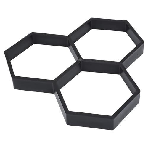 Warmhm Molde para Suelo de Cemento Reutilizable y Portátil de Plástico para Pavimentos y Caminos Diseño Artístico para Jardín y Patios