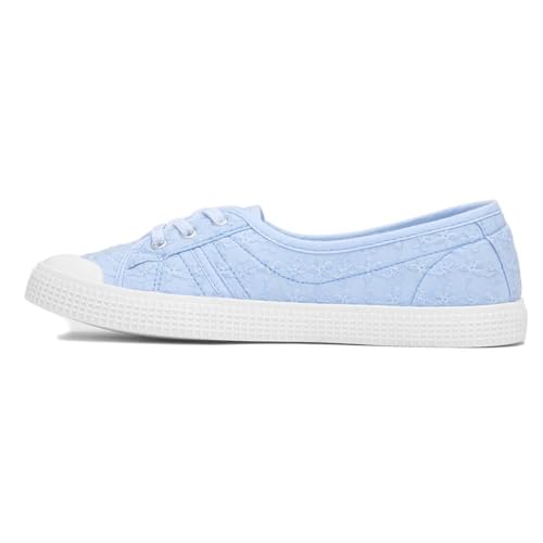 Lilley Womens Blue Floral Slip On Canvas Shoe - Size 5 UK - Blue - Image 4