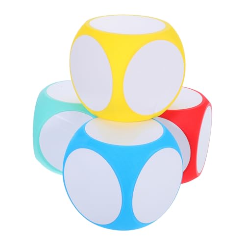 HOOTNEE Dadi in Schiuma Vuoti Cancellabili A Secco 10 Cm Cubi Blocchi Strumento Didattico Educativo Gioco Di Apprendimento Kit Di Dadi Sussidi Didattici