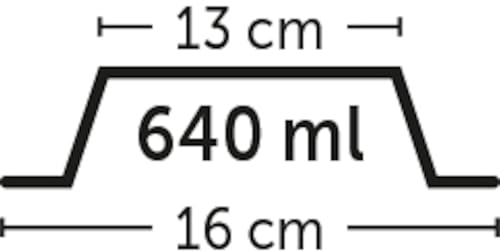 FUTTERNAPF KENA Lange Ohren SCHWARZ 13CM640ML
