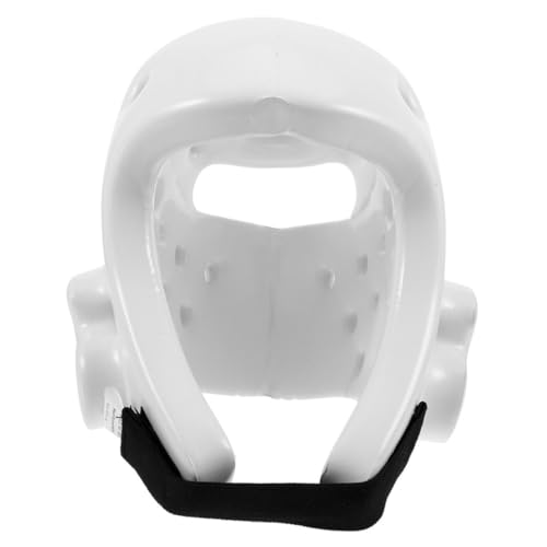 Casque de boxe garçon et filles blanc réglable pour arts martiaux