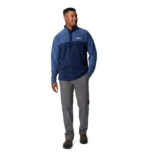 Columbia Mens Steens Mountain Half Snap Fleece Jacket, Collegiate Navy/Dark Mountain, Medium3