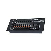 ZonQoonz DMX Controller, 40 Kanäle DMX512 DJ Controller mit Eingebautem Akku, DMX Mischpult für Bühnenbeleuchtung, DJs, Moving Heads, Bars, Discos, Live Shows, Party