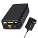 TalentCell Rechargeable 12V/11000mAh 9V/14500mAh 5V/26400mAh DC Output Lithium Ion Battery Pack For LED Strip and CCTV Camera, Portable Li-ion Power Bank, Black