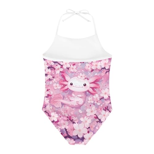 Image of Girls One Piece Swimsuit Summer Quick Dry Beach Sport Bathing Suit Halter Strap 1-10 Little Kids Toddler Swimwear