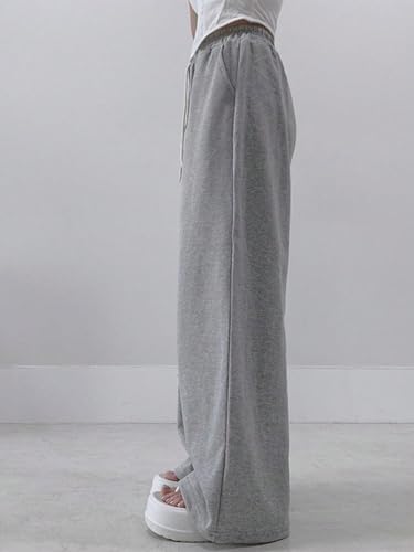 Image of dockstreet Straight Wide fit Long Length Open Bottom Jogger for Women /Trending Multi Pocket Style, Relaxed Casual Pants for Women