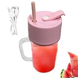 Licuadora de batidos portátil - Licuadora de tamaño personal de 400 ml para batidos - licuadora de mano, mezcladora de jugo de frutas recargable, licuadora de viaje personal portátil para jugo