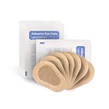 60pcs Sterile Non-Woven Eye Pads Patches, Skin Eye Patches for Adults, Latex Free Disposable Eye Patch Adhesive Bandages for Amblyopia (3.3 x 2.3 Inch)
